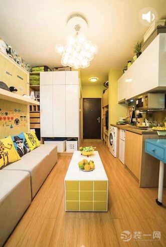 超牛万科25平米极小公寓 起居室办公室合二为一